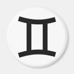 Zwillings-Tierkreis-Zeichen-Ikone Kühlschrankmagnete