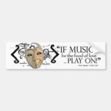 Zwölfte Nachtmusik-Zitat Auto Sticker