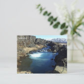 Þingvellir, Island Postkarte (Stehend Vorderseite)