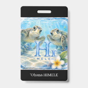 ʻOhana HIMELE Namensschild Honu Meeresschildkröte Ausweis