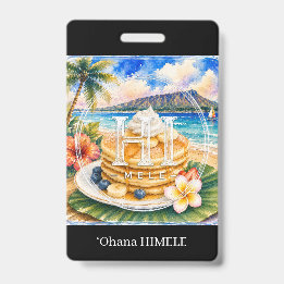 ʻOhana HIMELE Namensschild Pancake Ausweis