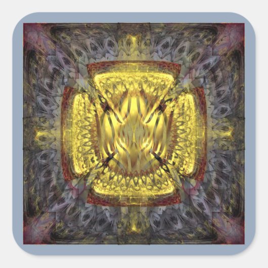 А QUADRATISCHER AUFKLEBER (Vorderseite)