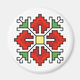 М0061 Magnet Bulgarisches Volksmotiv shevitsa rot