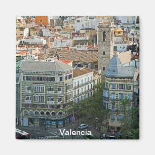 Рanorama der Mitte von Valencia Magnet