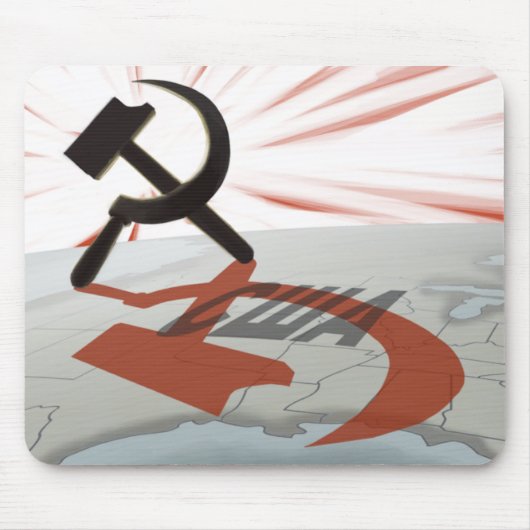 "США" kommunistisches Amerika Mousepad (Vorne)