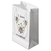 С Днем Pожденья | Happy Birthday Kleine Geschenktüte (Vorderseite Schrägansicht)