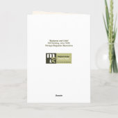 С Р о ж с д ет vor Nachfolger bei Nachfolger als N Feiertagskarte (Rückseite)