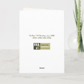 С Р о ж с д . Weihnachtskarte in Russisch Feiertagskarte (Rückseite)