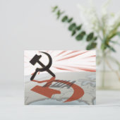 "С Ш А" kommunistisches Amerika Postkarte (Stehend Vorderseite)