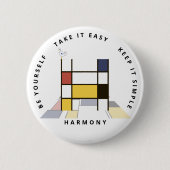 С aptivierende Neoplastik Art Monogram. Buchstabe Button (Vorderseite)