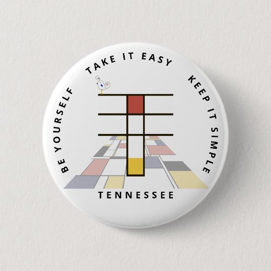 С aptivierende Neoplastik Art Monogram. Buchstabe Button (Vorderseite)