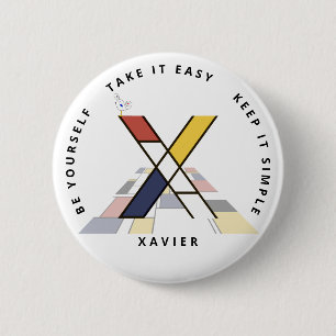 С aptivierende Neoplastik Art Monogram. Buchstabe  Button