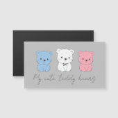 С Bärenkuppe, zeichnend für Kinder Magnetkarte (Vorne/Hinten)