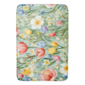 С eindrucksvolle Frühlingsblütenfeld. Malerei Badematte (Vorderseite Vertikal)