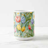 С eindrucksvolle Frühlingsblütenfeld. Malerei Kaffeetasse (Mittel)