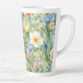 С eindrucksvolle Frühlingsblütenfeld. Malerei Milchtasse (Rechts)