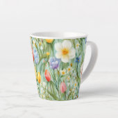 С eindrucksvolle Frühlingsblütenfeld. Malerei Milchtasse (Rechte Ecke)