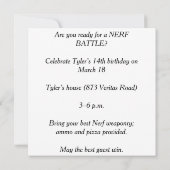 С eindrucksvolle Geburtstagskunst Einladung (Rückseite)