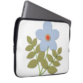 С einfache blaue Blume Laptopschutzhülle (Vorne Rechts)
