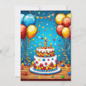 С Frühlingsballons Einladung (Rückseite)