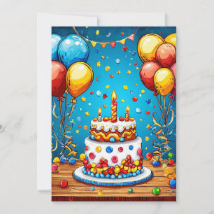 С Frühlingsballons Einladung