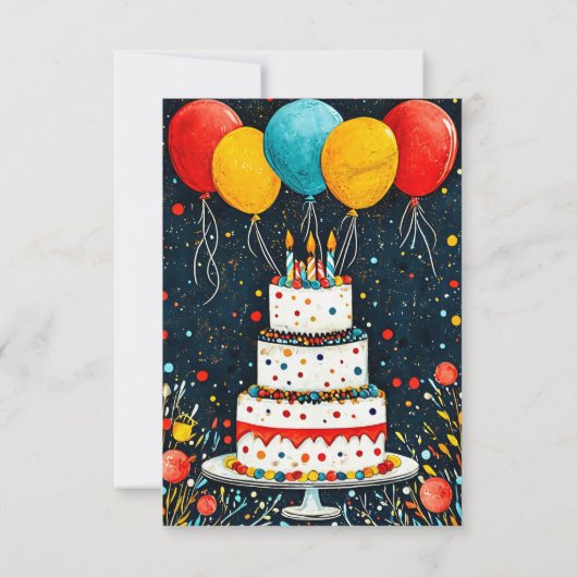 С Frühlingsballons Save The Date (Rückseite)