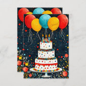 С Frühlingsballons Save The Date (Vorne/Hinten)