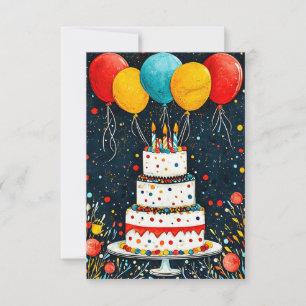 С Frühlingsballons Save The Date