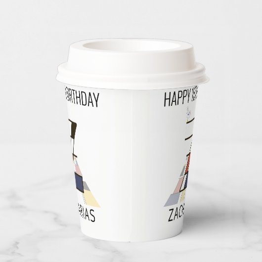 С Ool Neoplasticism Style Monogram. Buchstabe Z Pappbecher (Rechts)