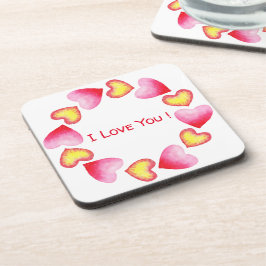 С romantisch I Liebe You Valentine's Day Getränkeuntersetzer