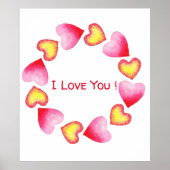 С romantisch I Liebe You Valentine's Day Poster (Vorne)