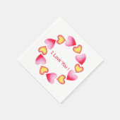 С romantisch I Liebe You Valentine's Day Serviette (Ecke)