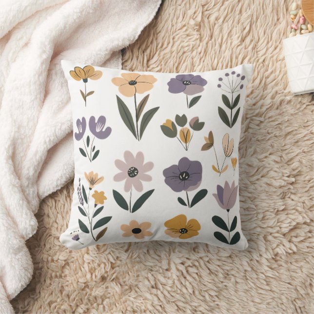 С Sammlung von Blume der Vektoren Kissen Kissen (Decke)