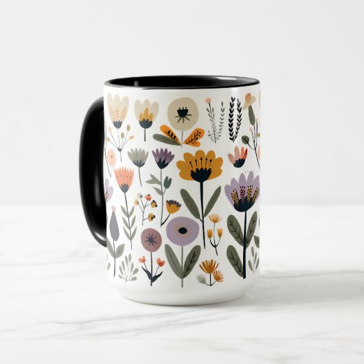 С Sammlung von VektorBlume Tasse (Vorderseite Links)