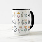 С Sammlung von VektorBlume Tasse (VorderseiteRechts)