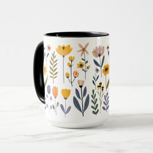 С Sammlung von VektorBlume Tasse (Vorderseite Links)