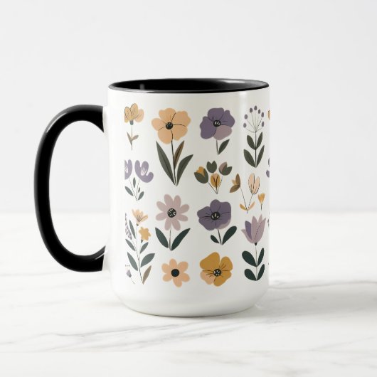 С Sammlung von VektorBlume Tasse (Links)