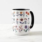 С Sammlung von VektorBlume Tasse (VorderseiteRechts)