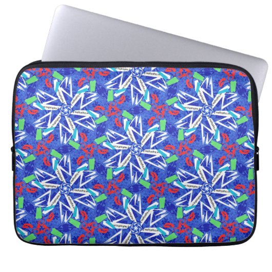 С Schneeflocken Laptopschutzhülle (Vorderseite)