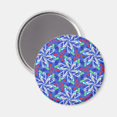 С Schneeflocken Magnet (Vorderseite/Rückseite)
