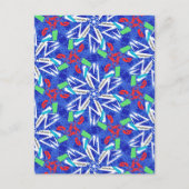 С Schneeflocken Postkarte (Vorderseite)