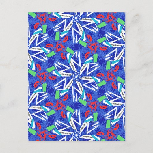 С Schneeflocken Postkarte (Vorderseite)