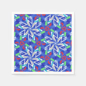 С Schneeflocken Serviette (Vorderseite)