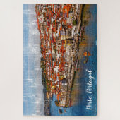 С Stadtbild von Porto, Douro Fluss. Portugal. T-Sh Puzzle (Vertikal)