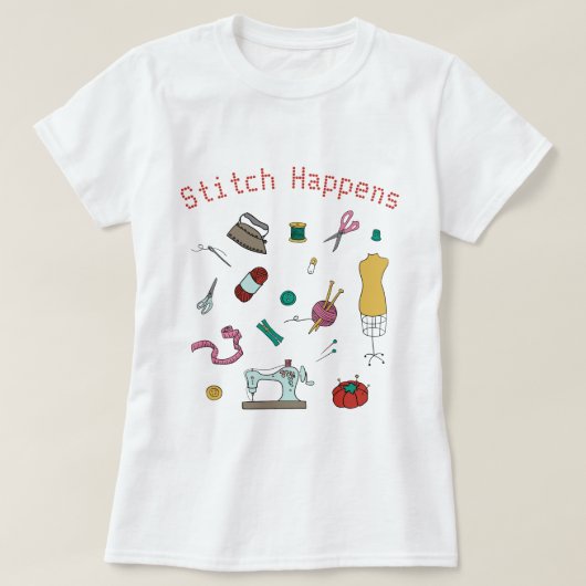 С T - Shirt für Näh- und Crafting-Tools (Design vorne)