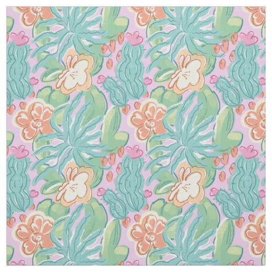 С und Pflanze. Stoff (Muster)