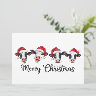 С Weihnachtskühe Mooey Xmas Heifer Highland Cow Feiertagskarte