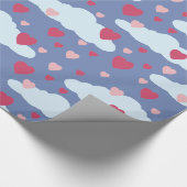 Сloud Herz-Valentinstag-Packpapier Geschenkpapier (Ecke)
