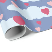 Сloud Herz-Valentinstag-Packpapier Geschenkpapier (Rolleneckpunkt)