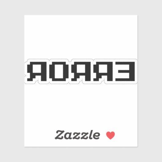 Я Я Я Ǝ | FEHLER AUFKLEBER (Blatt)